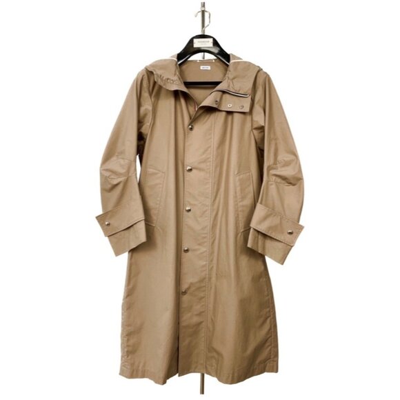 Thom Browne Khaki Long Cotton Trench Coat